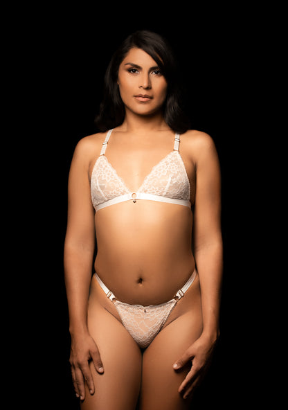 Conjunto MARIPOSA Bright White Trans - Le Sexy